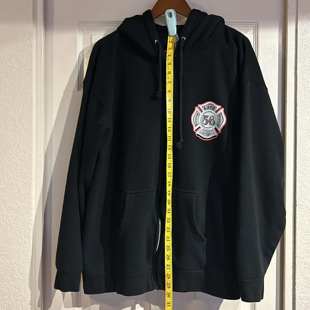 Independent Hoodie Eagle Flag Fire Department - Picture 6 of 6